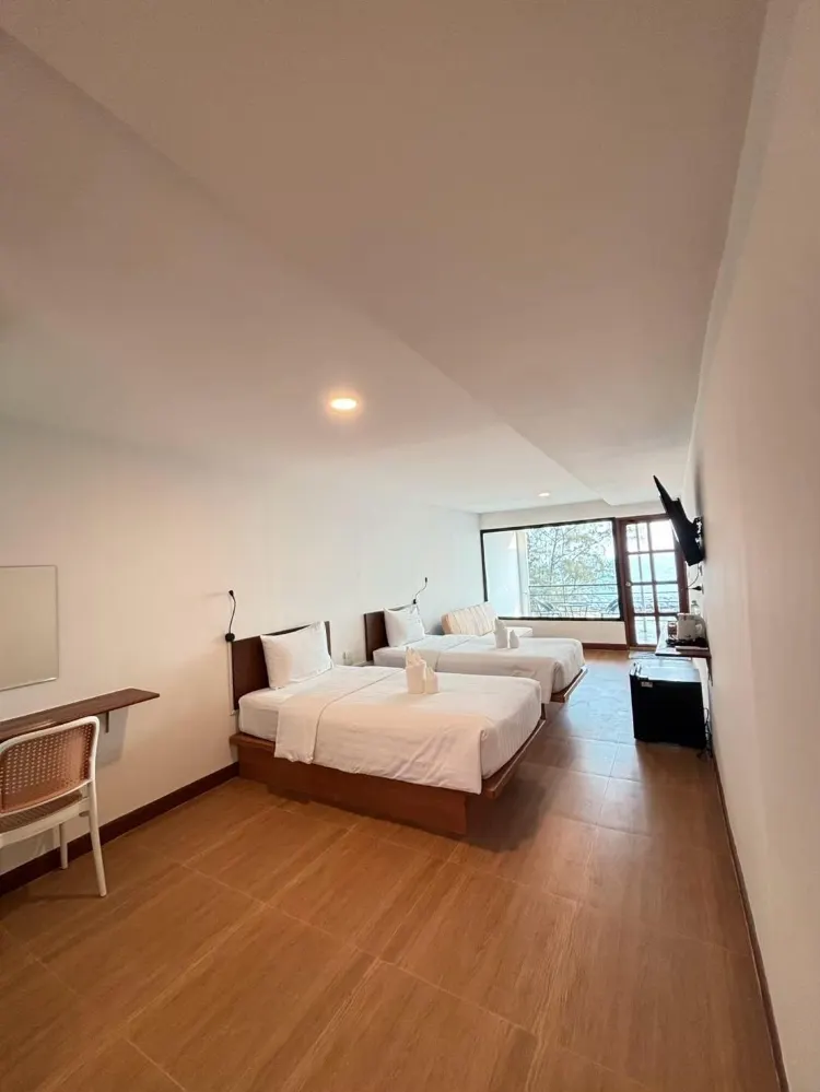 ห้องเตียงแฝดติดชายหาดวิวทะเล