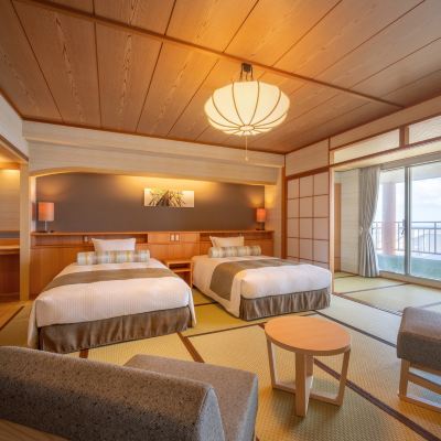 プレミアム和風オーシャンビュールーム(浴室) ホテルグランメール山海荘 クーポン