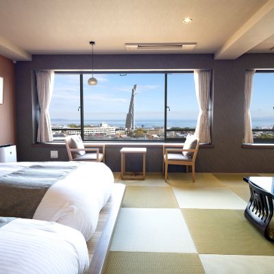 和洋室 禁煙 ナイトライフビュー オーシャンビュー 眺望の宿　しおり クーポン
