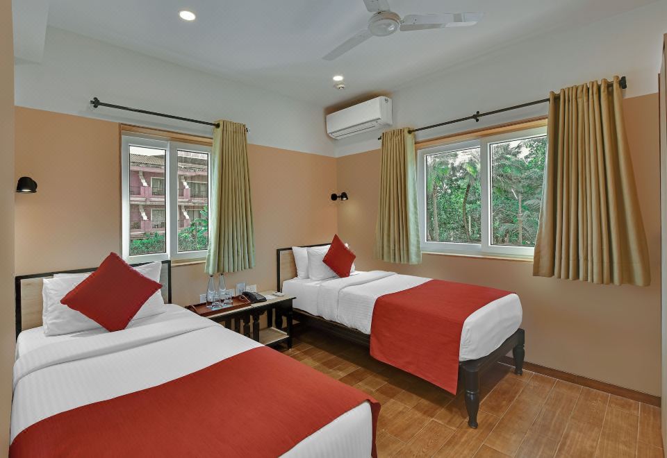 花园景两卧室家庭套房