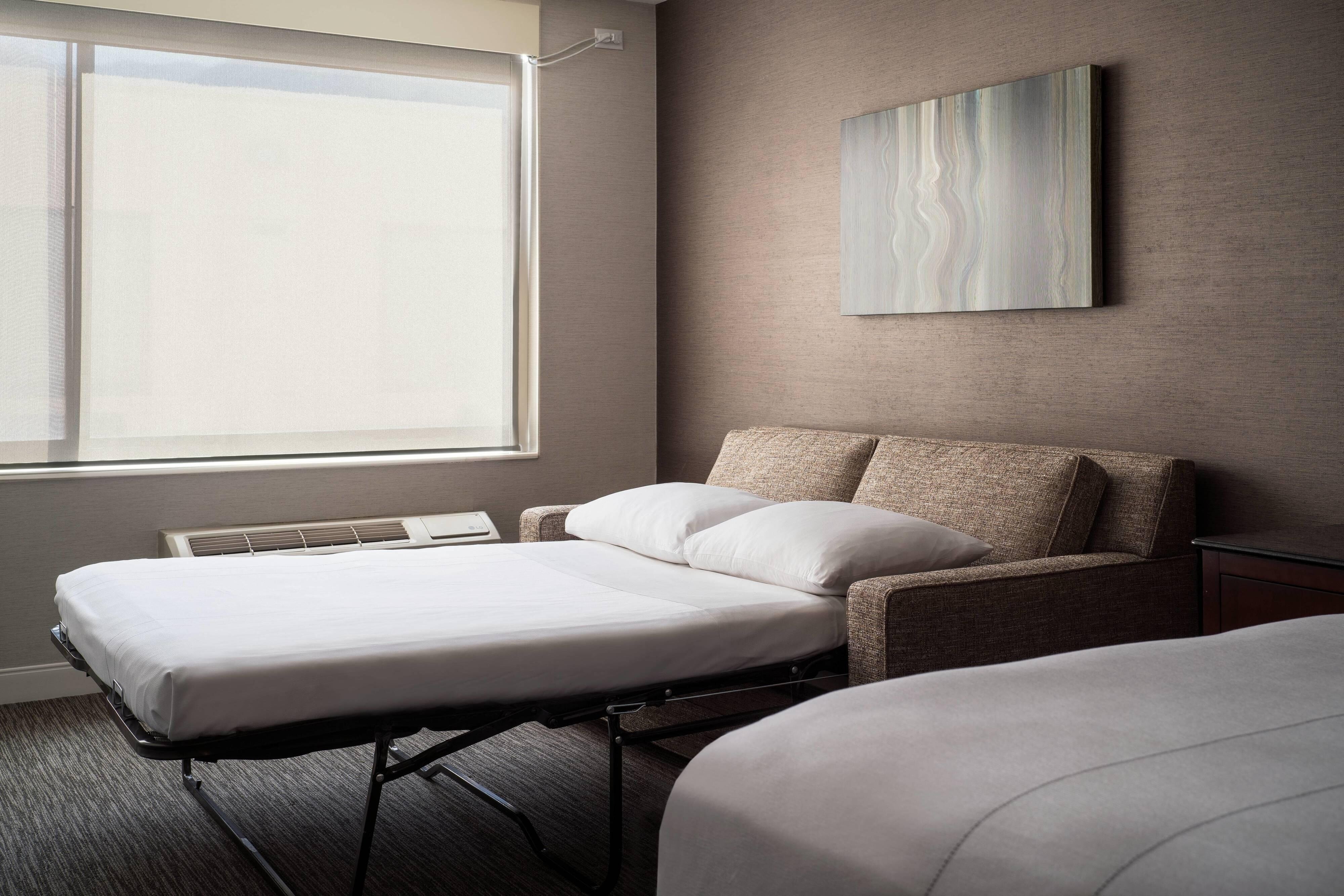 较大的特大床间 - 带梳化床