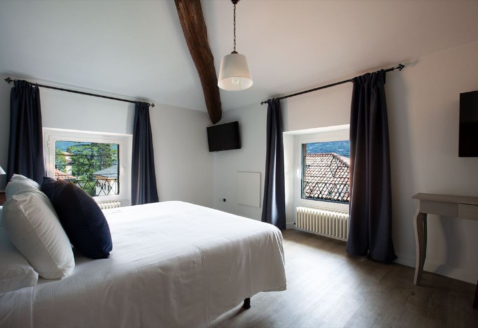 带湖景的双人间