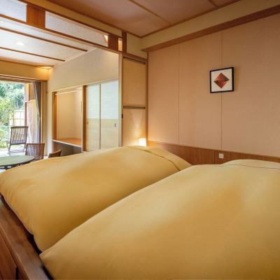 畳エリア＆露天風呂付きデラックスルーム、禁煙 游泉　志だて クーポン