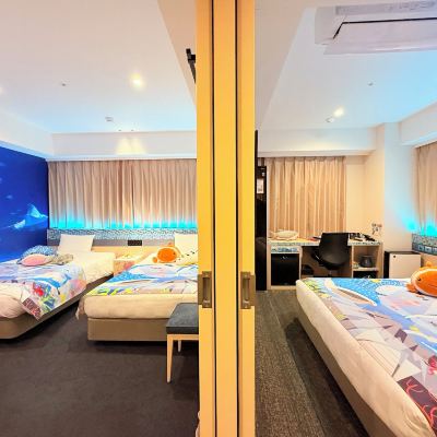 連通 Marine 房型（豪華雙人間 + 雙床間） Hennna飯店鹿兒島天文館優惠