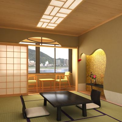 3rd Floor View Guest Room[Standard][Japanese Room][Non-Smoking][Mountain View][River View]