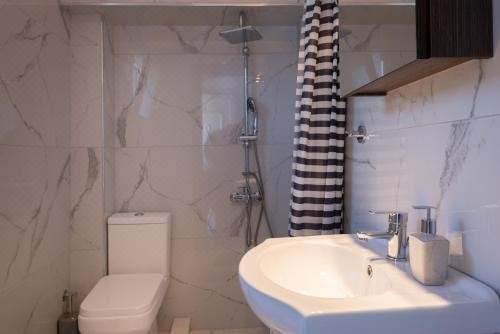 享有游泳池景致的一室公寓