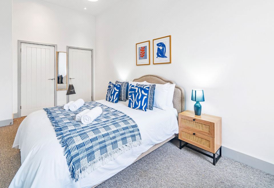 舒适公寓， 1 张双人床， 私人浴室