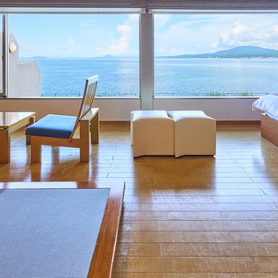 別館 富士 露天風呂付 オーシャンビュー ベッド2台 1～6名利用 ホテルアレグリアガーデンズ天草 クーポン