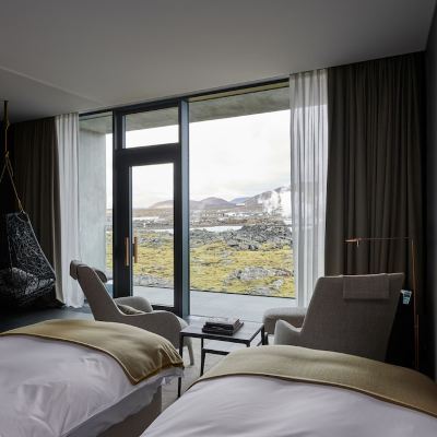 Twin Junior Suite with Moss View The Retreat at Blue Lagoon Iceland Promo Code