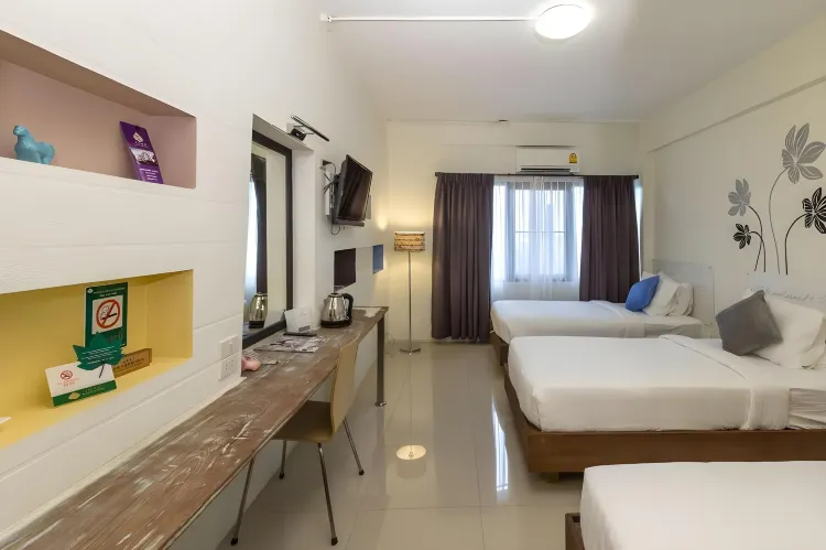 ห้องพักได้ 3 คน-ปลอดบุหรี