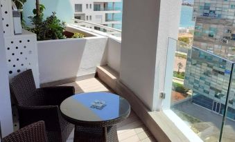 Apartment with One Bedroom in Casablanca, with Wonderful Sea View, Enclosed Garden and Wifi