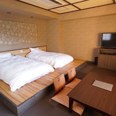 スペシャルルーム 露天風呂付き[和洋室][禁煙][ナイトライフビュー] 絶景掛け流しの宿　熱海月右衛門 クーポン