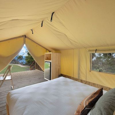 Junior Safari Tent-No Bathroom Reflections Holiday Parks Bonny Hills Promo Code
