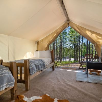 Safari Tent with 3 Twin Beds-Shared Bath Under Canvas Glacier Promo Code