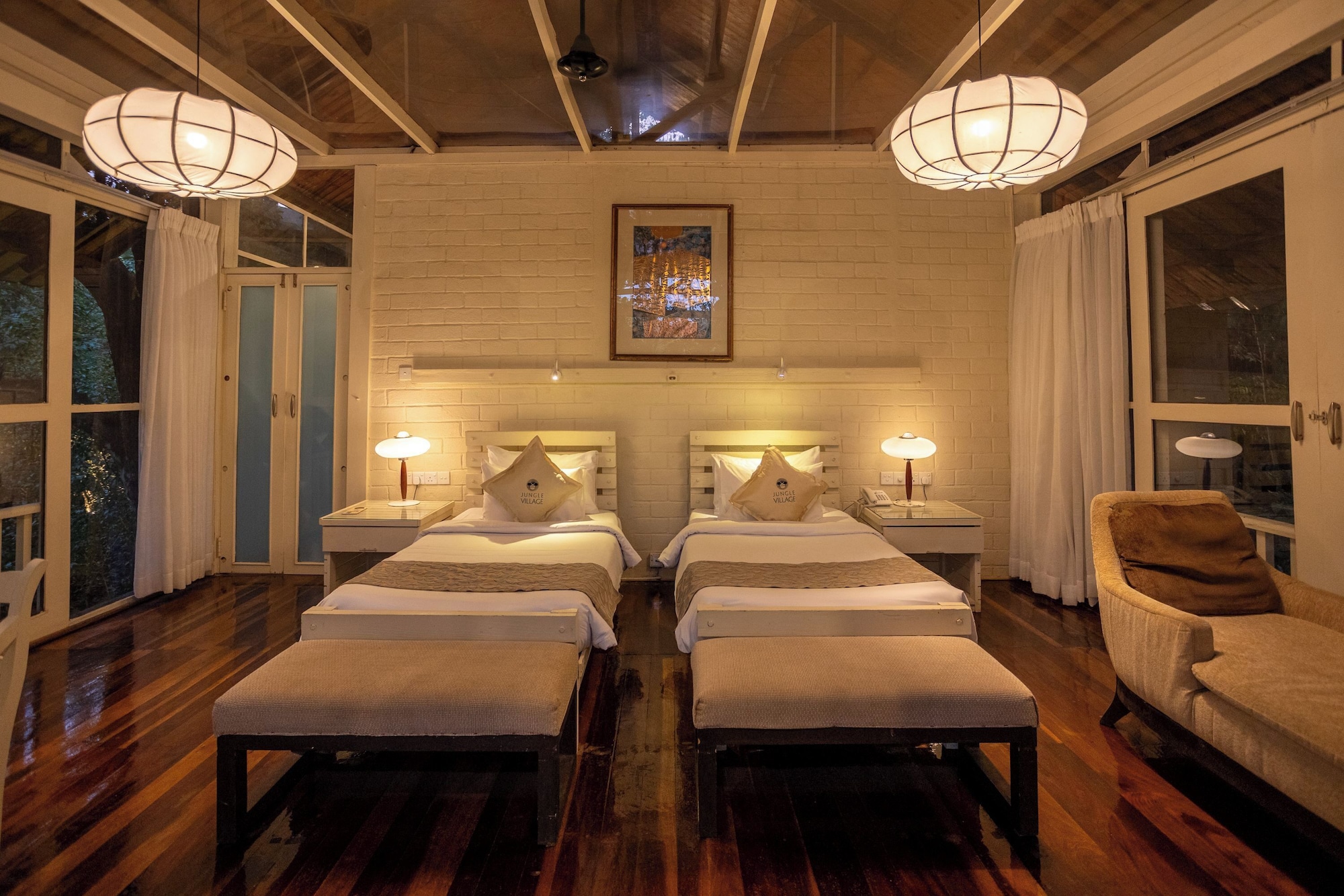 高级双床小木屋