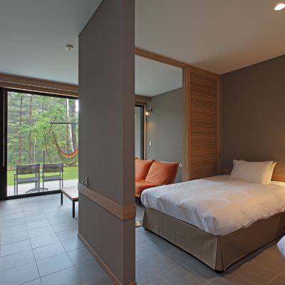 ガーデンデラックススタンダードリバービューツインルーム(禁煙) レジーナリゾート軽井沢御影用水 クーポン