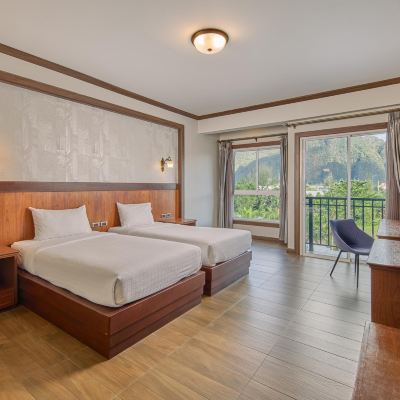 ห้องดีลักซ์ เตียงแฝด รหัสโปรโมชั่น โรงแรม เลอ เอราวัณพังงา