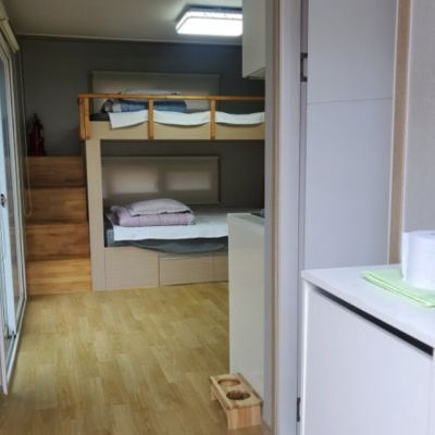 Caravan number two. Rabbit room Cheongdo Wonderland pet Camping Caravan 쿠폰