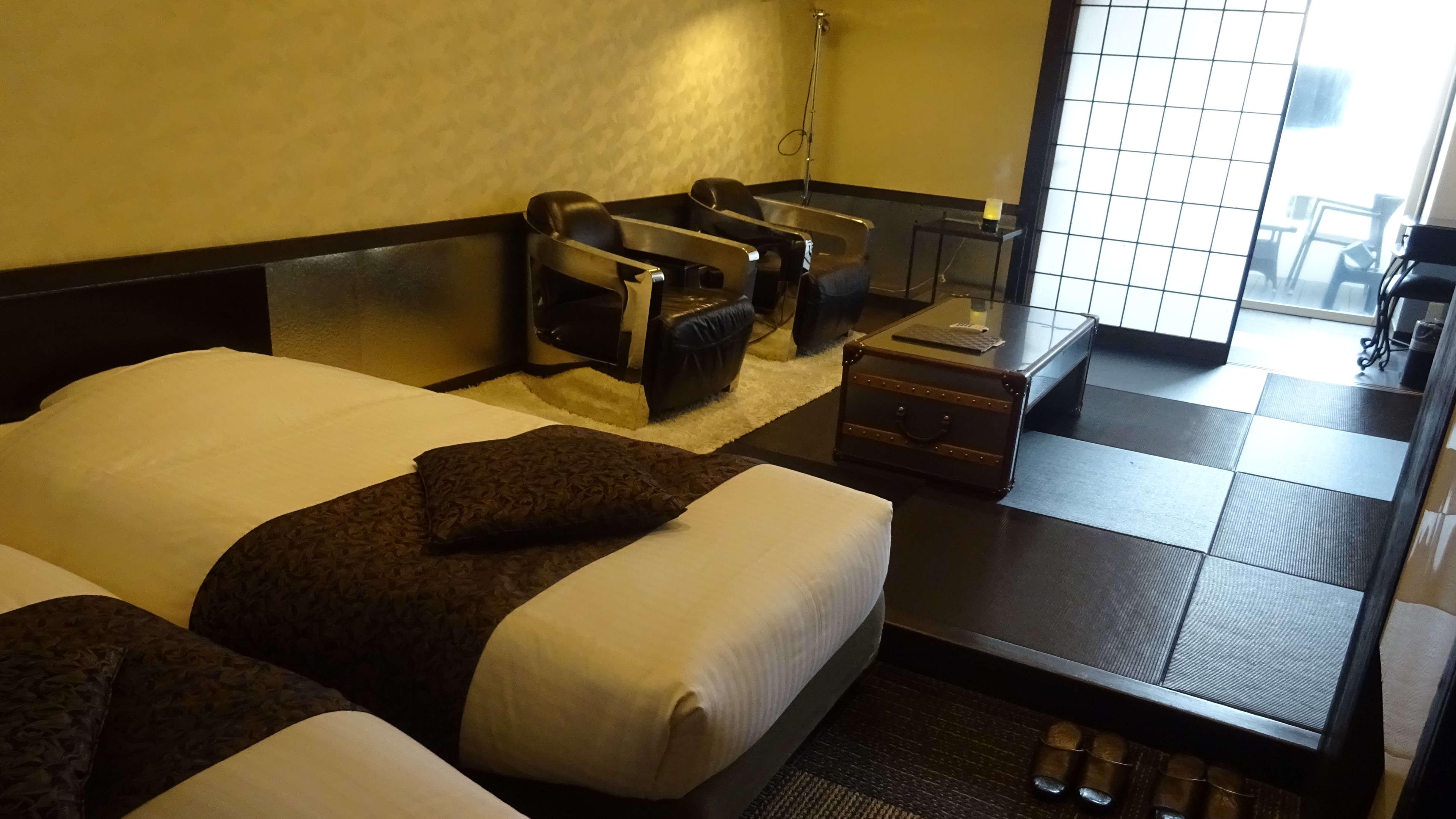 【三楼双床房】带温泉露天浴池的客房※可携带宠物