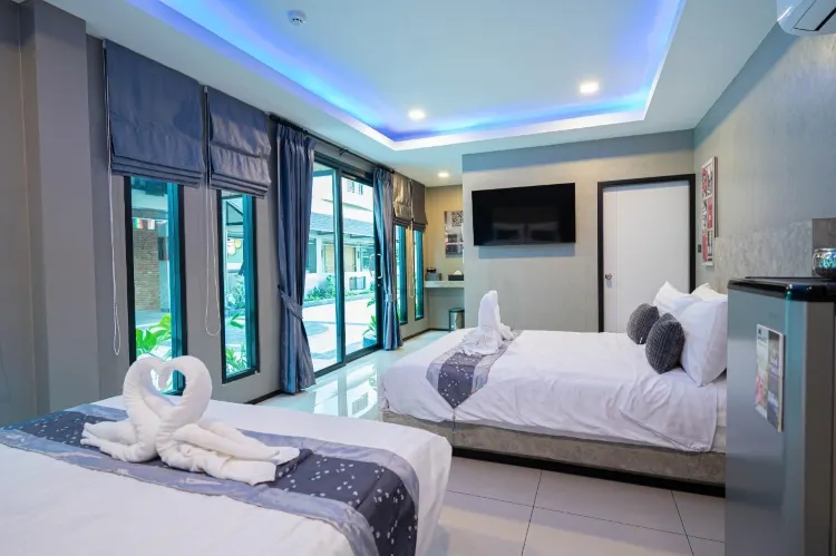 ห้องดีลักซ์ เตียงใหญ่ 1 เตียงหรือเตียงเดี่ยว 2 เตียง