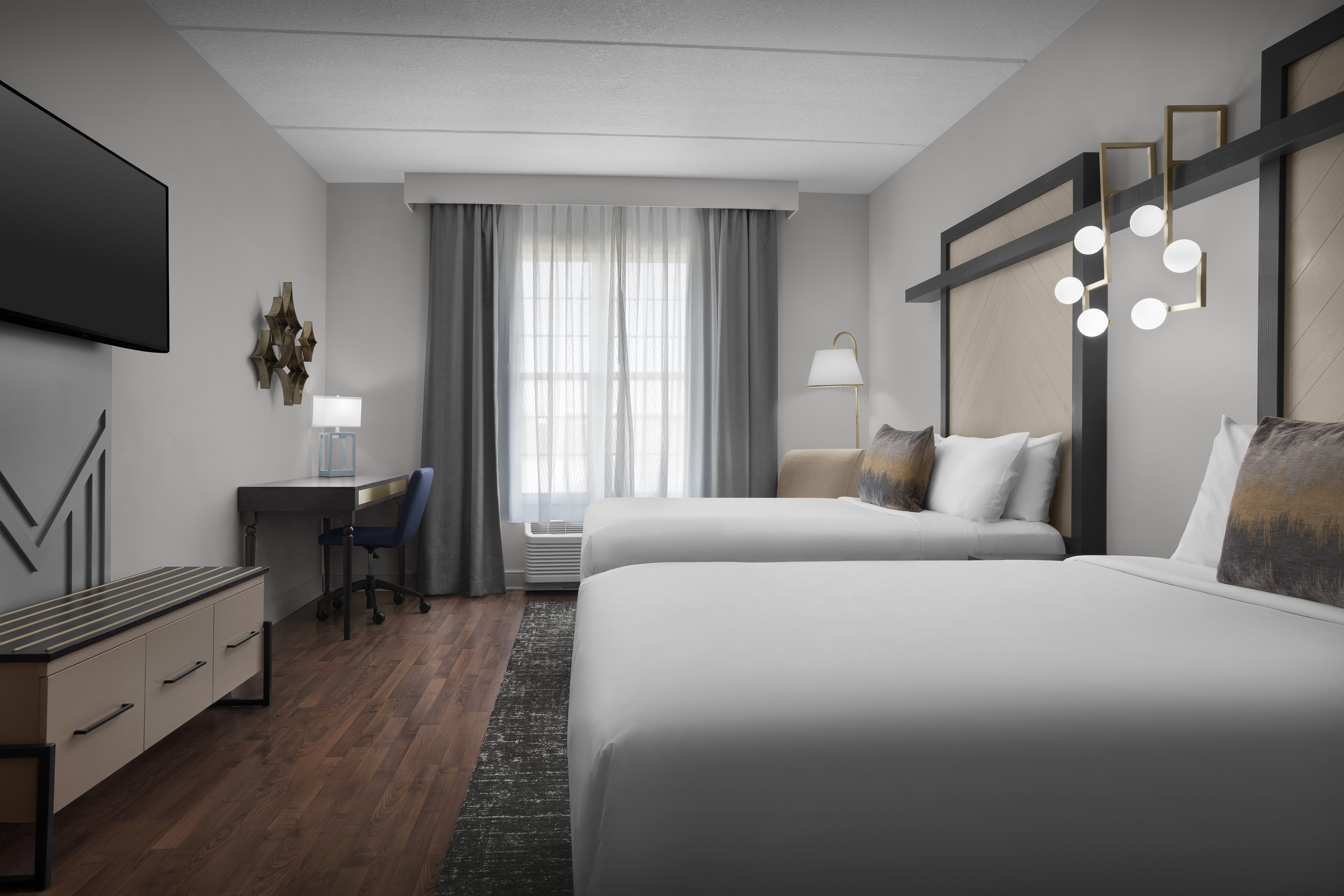 行动无障碍标准两张双人床房（带无障碍淋浴）