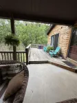 gaze at Seneca Rocks from living room sofa