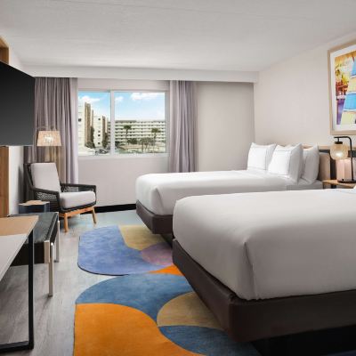 兩張大床房 佛羅里達可可比奇海灘-海濱希爾頓花園酒店優惠