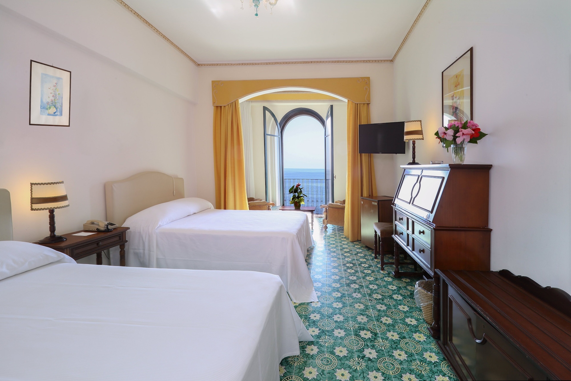 Hotel Lido Mediterranee海景四人床房