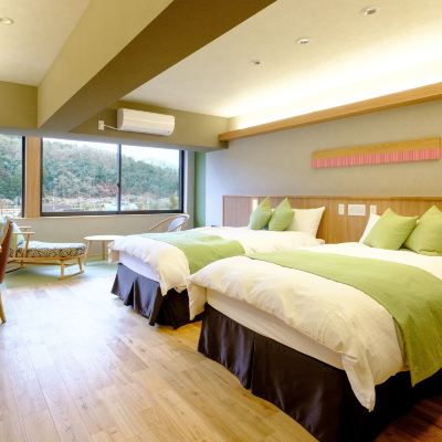 Jadeite Floor Nadeshiko[Modern][Twin Room][Non-Smoking][Mountain View]