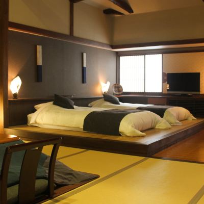 和風ルーム、日本式ベッド、広縁スペース（きりタイプ、千遊亭ウィング） 草津温泉 奈良屋 クーポン