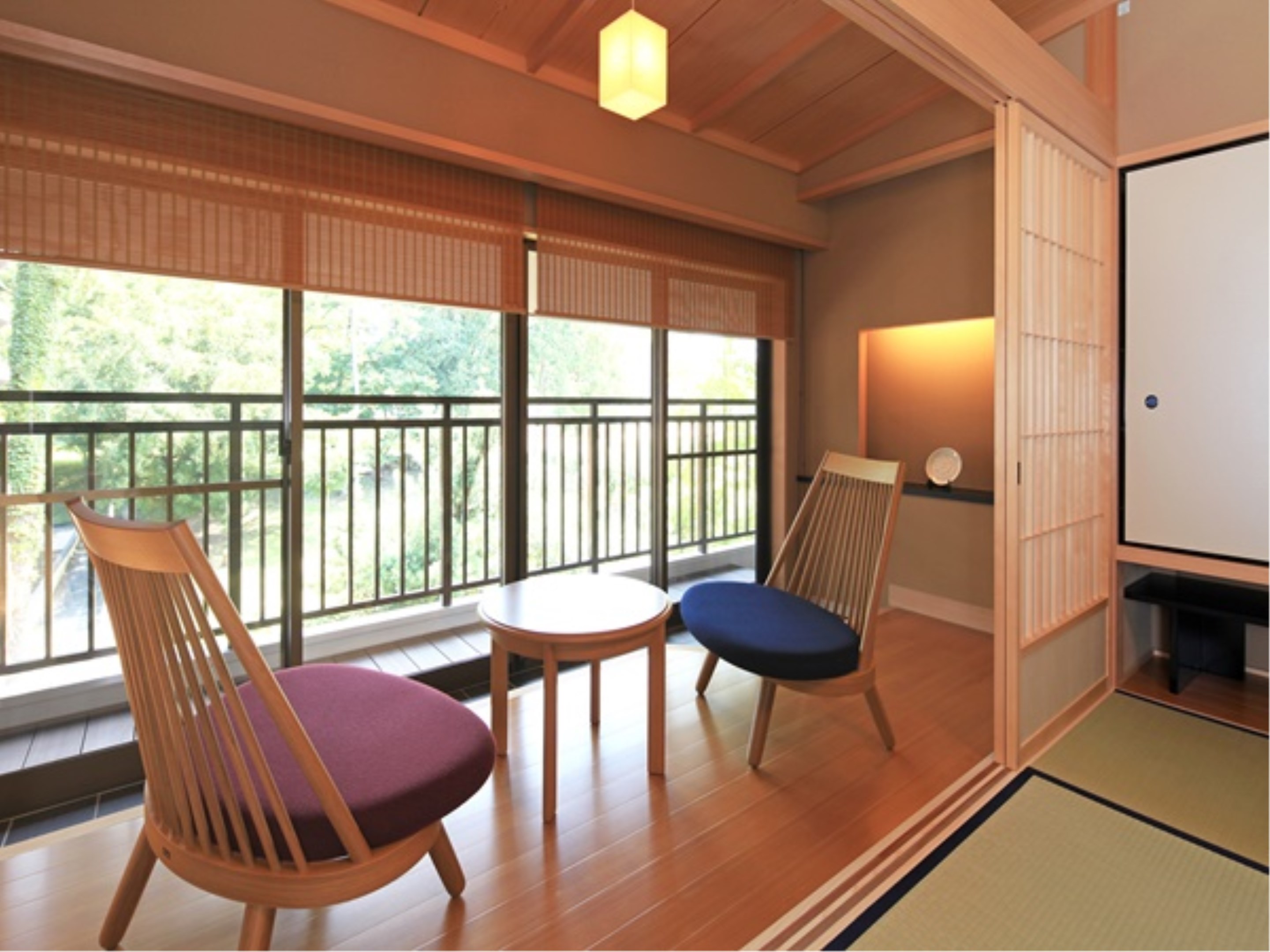 禁烟带高野槇浴室和式房