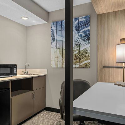 Suite, 1 King Bed With Sofa Bed, Non Smoking (Mobility/Hearing Access, Roll-in Shwr) SpringHill Suites Minneapolis West St. Louis Park Promo Code