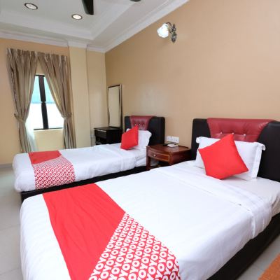 Bilik Twin Standard, 2 Katil Twin, Tidak Merokok Kupon OYO 707 Ayuni Hotel
