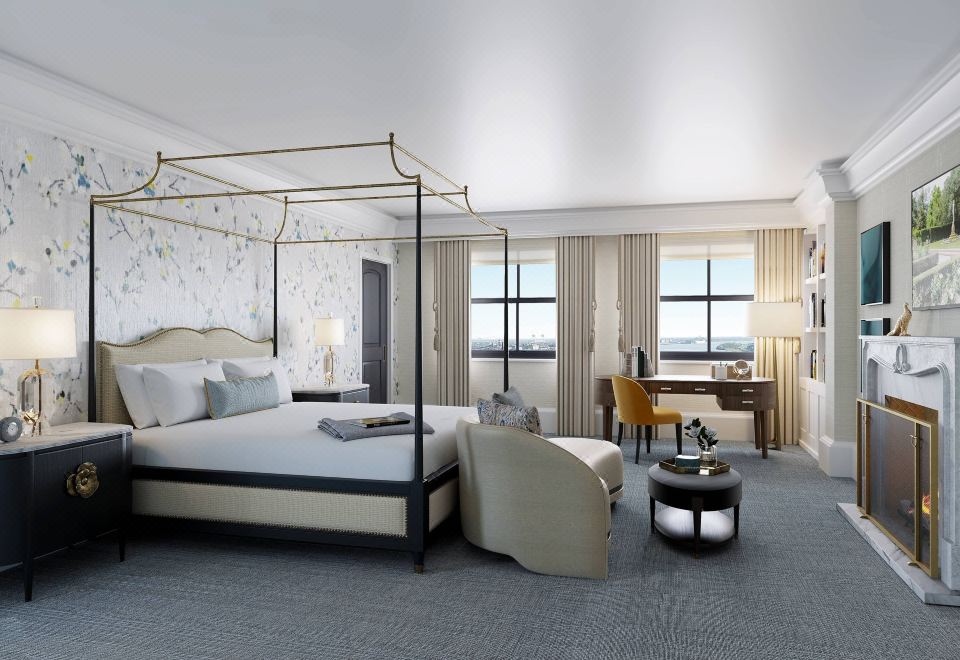 公寓套房，可使用俱乐部休息室，壁炉，露台