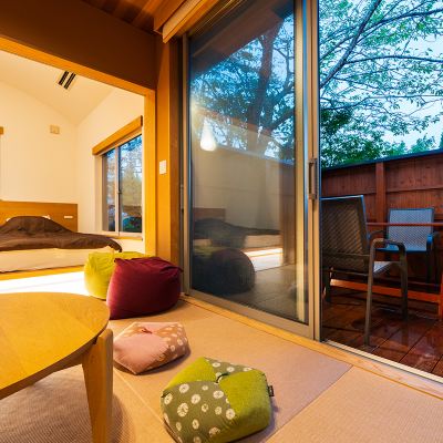 Japanese-Western Room, Mountain View, Non-Smoking (Special Offer Main Building With Open-Air Bath [Twin Beds, Approximately 25 Square Meters]) 天宿の杜　桂月 クーポン