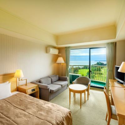 低層階 セミダブル 浴室付き オーシャンビュー 小名浜オーシャンホテル＆ゴルフクラブ クーポン