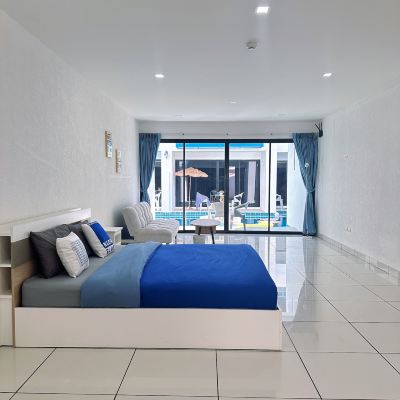 浪漫別墅， 1 張特大床， 使用泳池， 池畔 蒙娜麗莎泳池別墅優惠