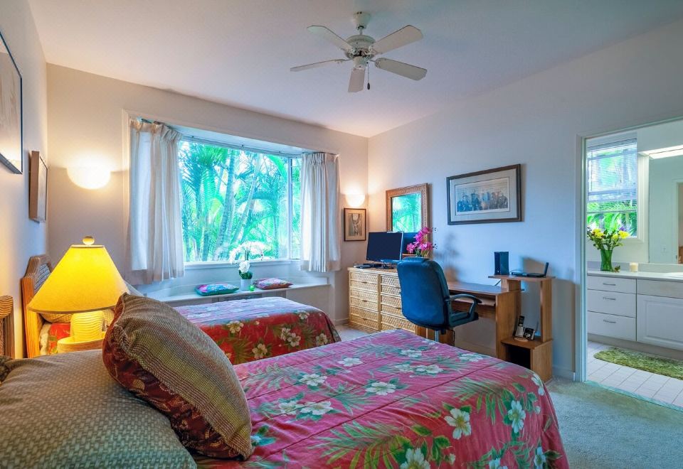 公寓式客房， 多张床， 热水浴缸， 海洋景观 （411）