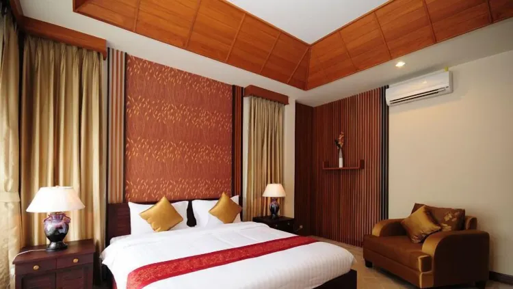 ดีลักซ์วิลล่า, 1 เตียงคิงไซส์, ปลอดบุหรี่, วิวสระว่ายน้ำ