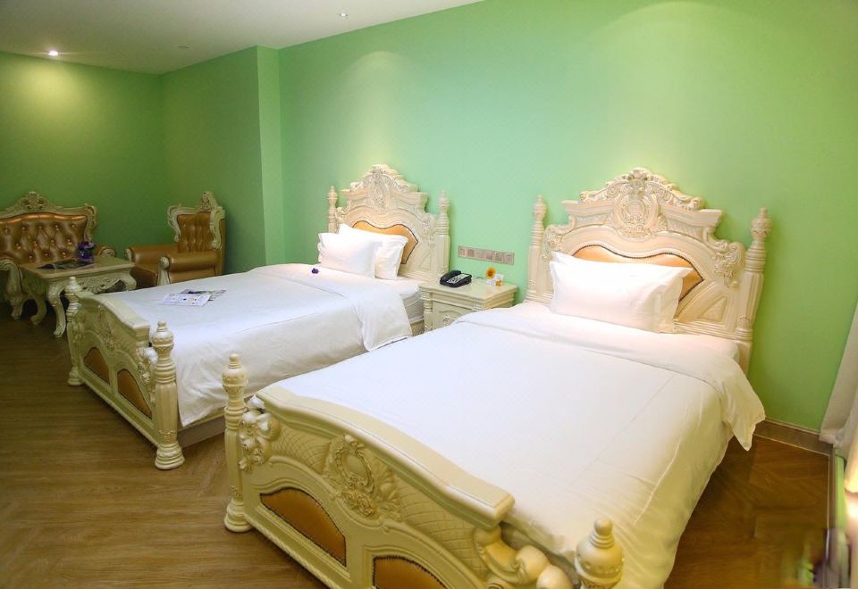 高级双床房（无窗）（安静舒适+欧式风格）