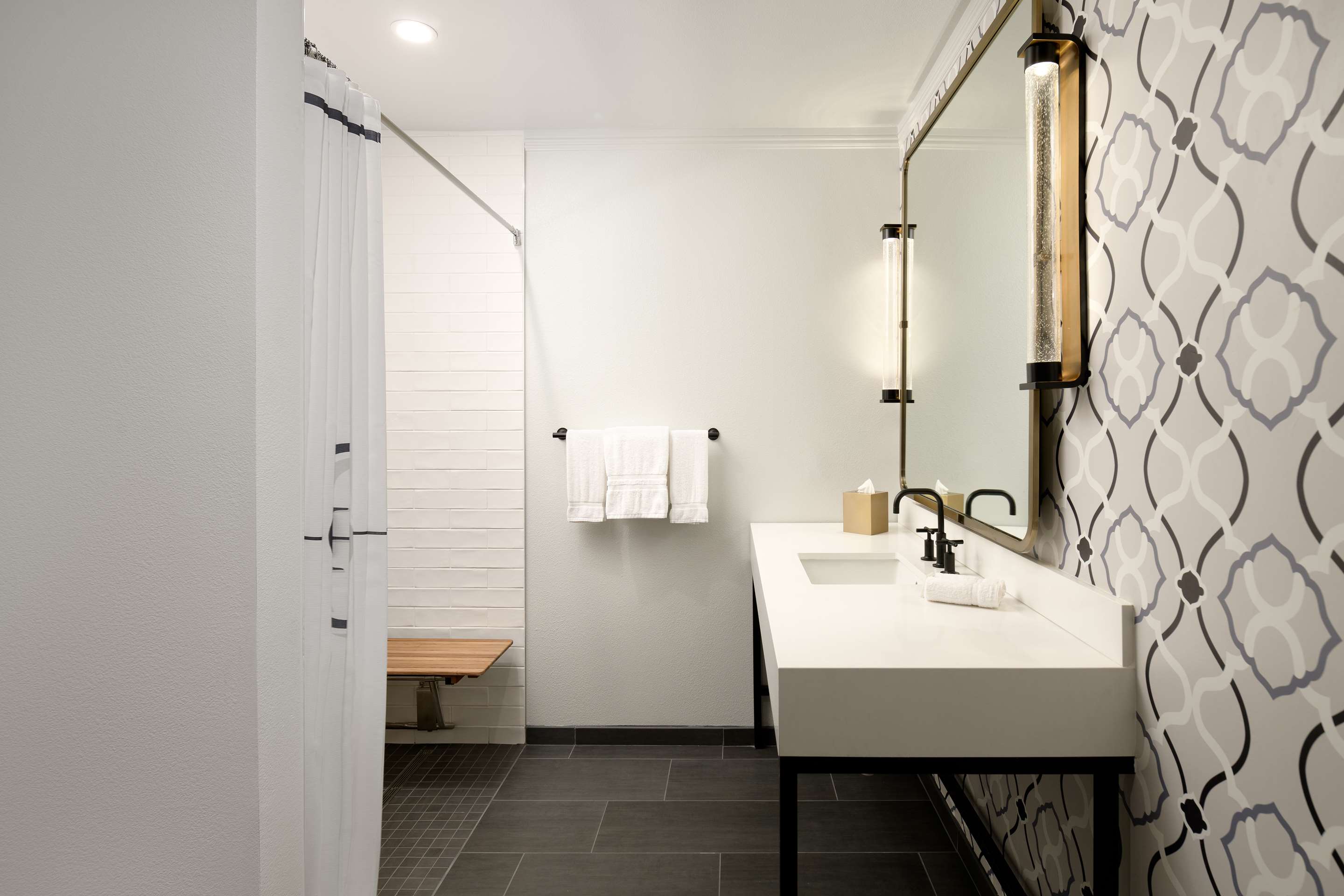 行动无障碍两张大床房带无障碍淋浴