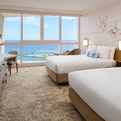 Two Queen Beds with Ocean View