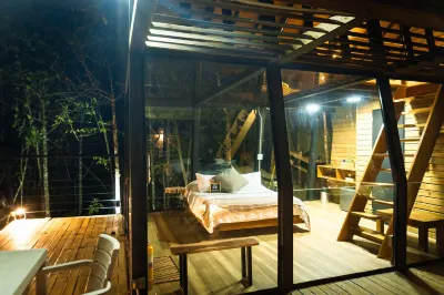 Silvery Bungalows en El Bosque Hotéis em 