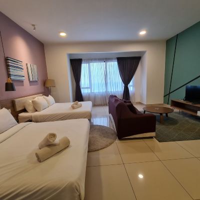 豪華一室公寓 - 帶2張大床 達曼家庭旅館優惠