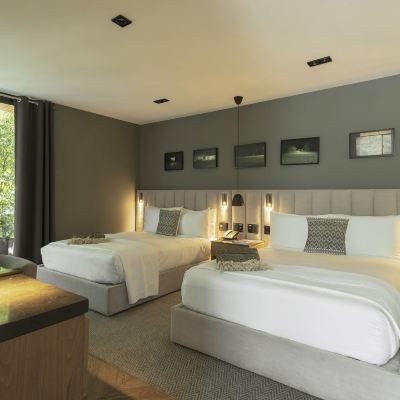 Deluxe Room, 2 Double Beds (3) Brick Hotel Promo Code