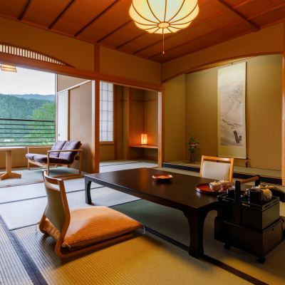 Seiryu Guest Room [12.5 Tatami Or 15 Tatami] [Deluxe Suite] [Japanese Room] [Non-Smoking] [Mountain View] 人肌の宿　川金 クーポン