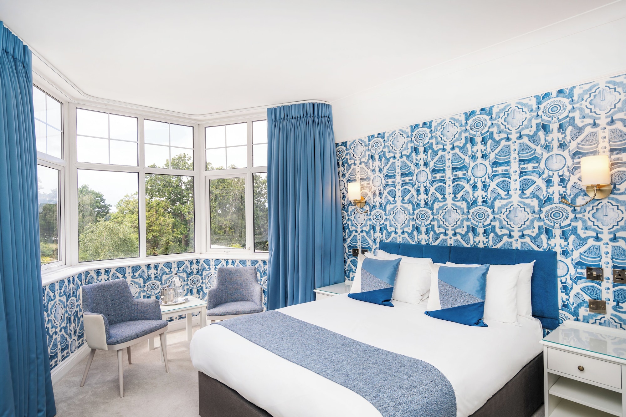 带花园的豪华双人房