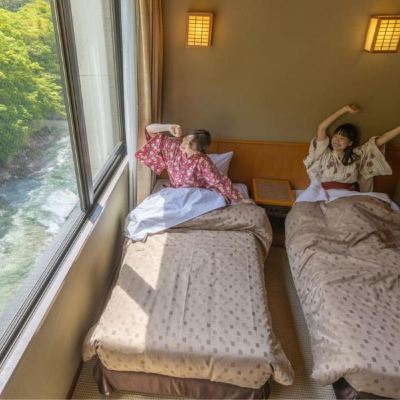 ◇Facing The Tone River [10–12 Tatami + Twin] [Japanese-Western Room] [Non-Smoking] [River View] みなかみホテルジュラク クーポン