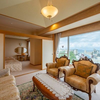 和洋式マウンテンビュースイート(浴室) 皆生つるや クーポン