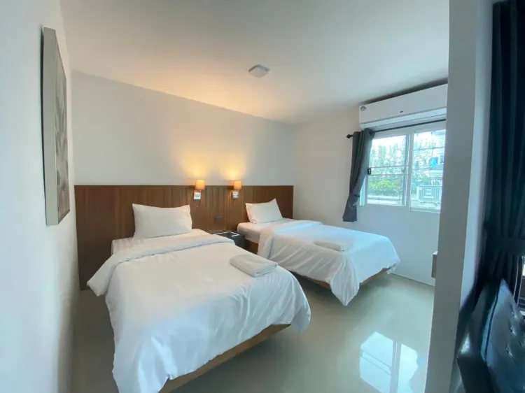 ห้องทวินดีลักซ์พร้อมวิวเมือง-ปลอดบุหรี่
